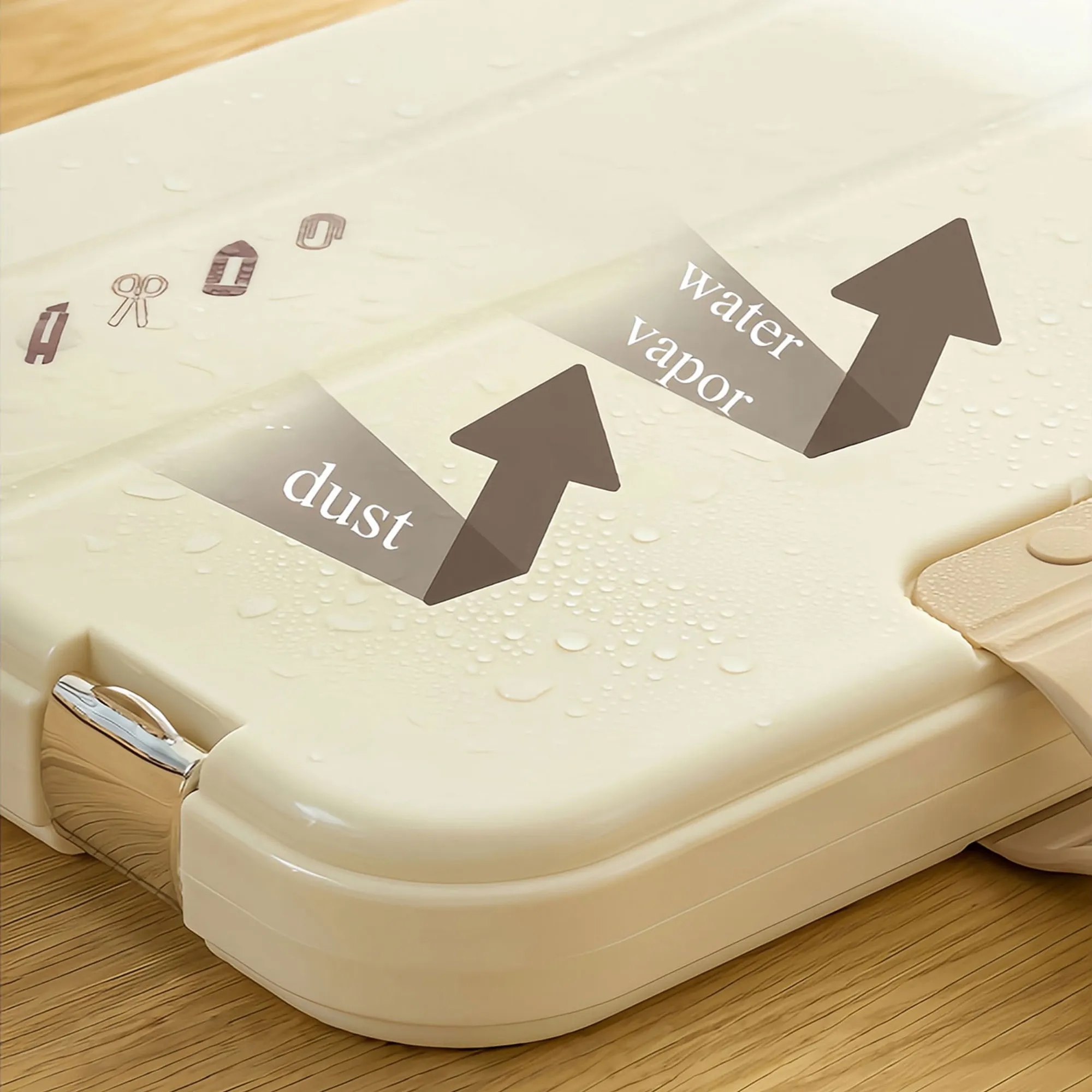 Double Lock Portable Document Folder With Waterproof Design 3
