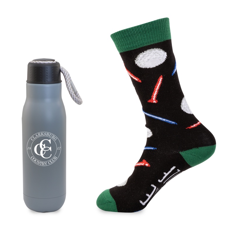 Less Work, More Golf Bottle Gift Set 4
