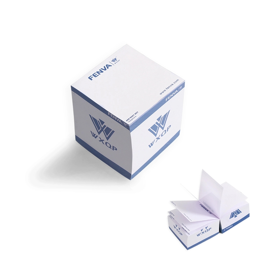 Sticky note cube with side imprints 2