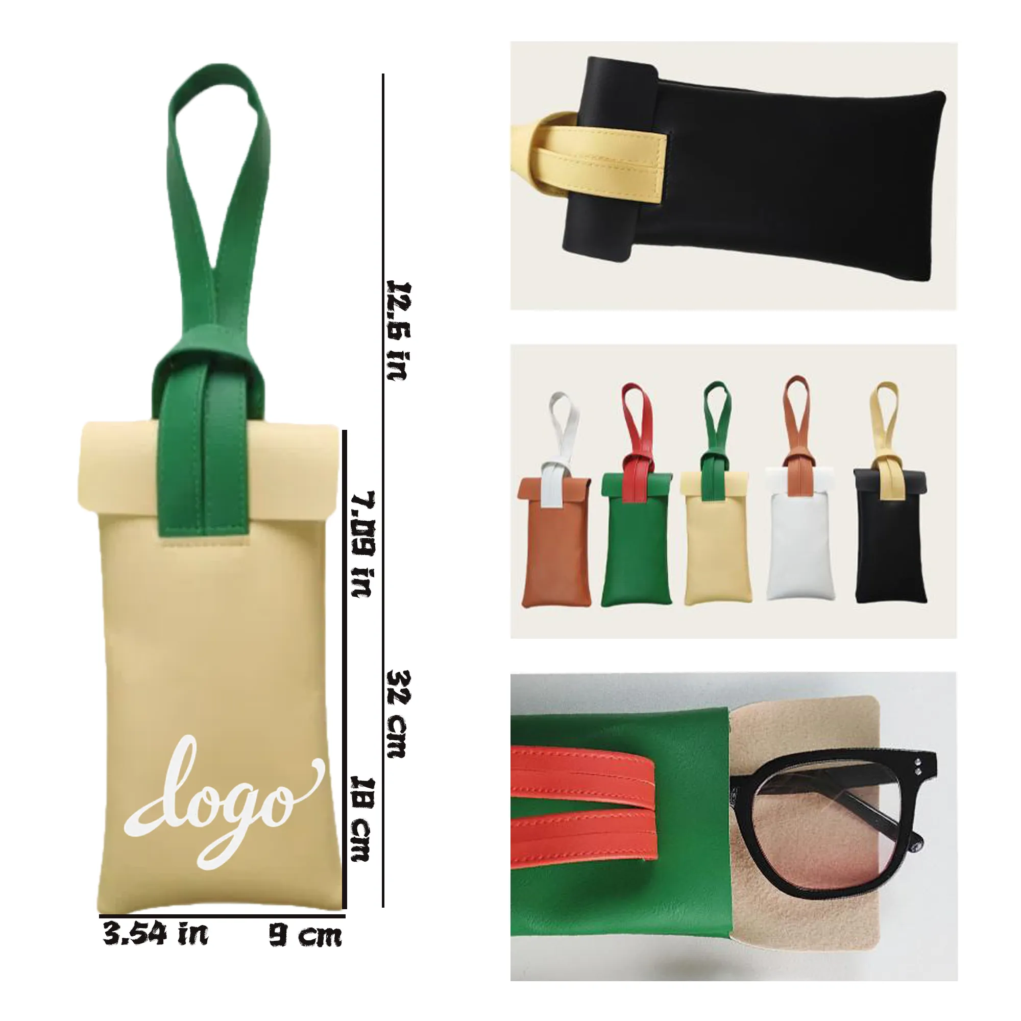 Color-Blocking Creative Sunglasses Case 2