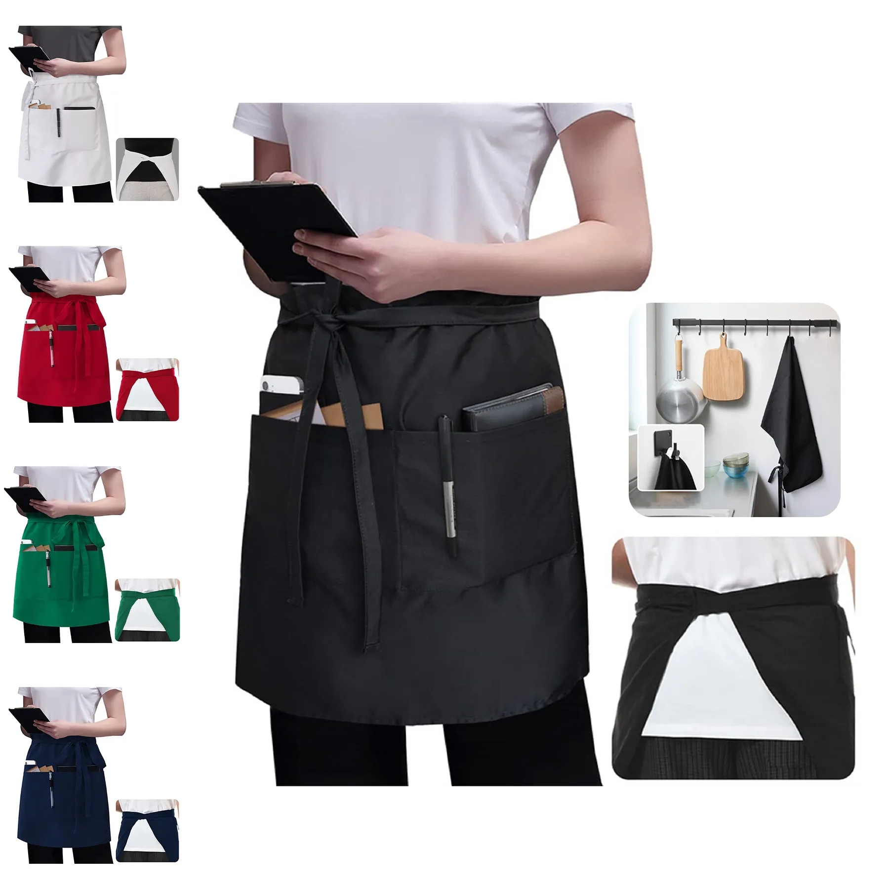 Server Apron with 3 Pockets 10