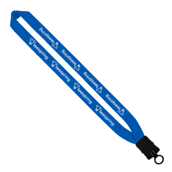 1" Cotton Lanyard with Plastic Snap-Buckle Release & O-Ring 20