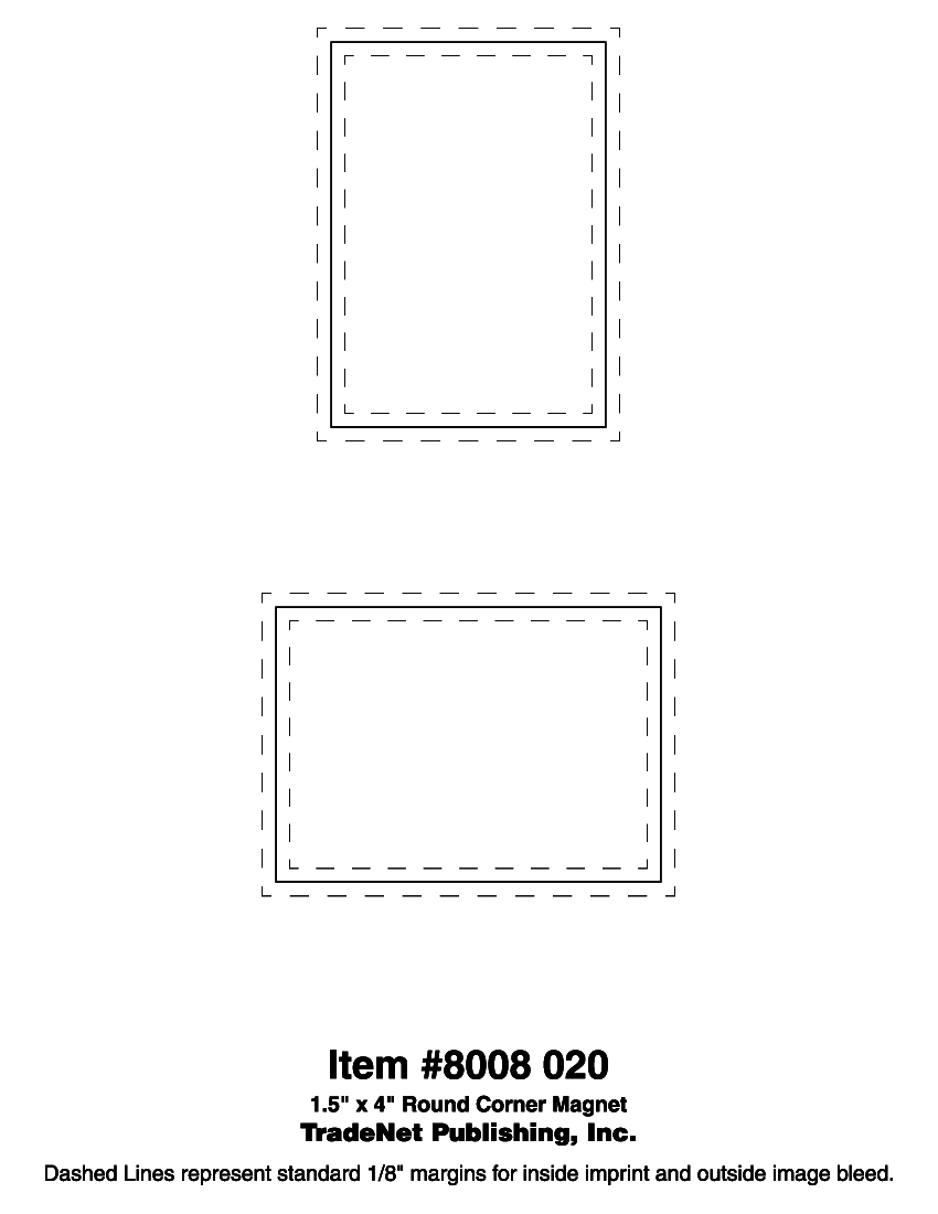 Magnet - 3.5x2.5 Square Corners 40 Mil Outdoor Safe 2