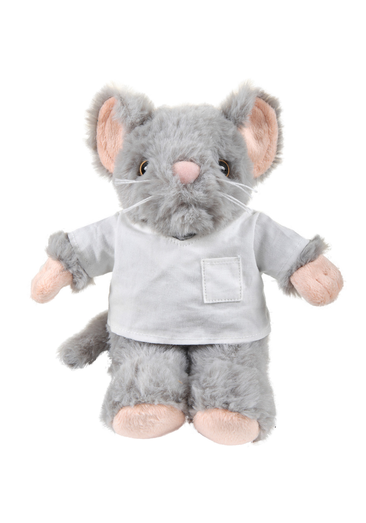 soft plush Mouse with doctor jacket