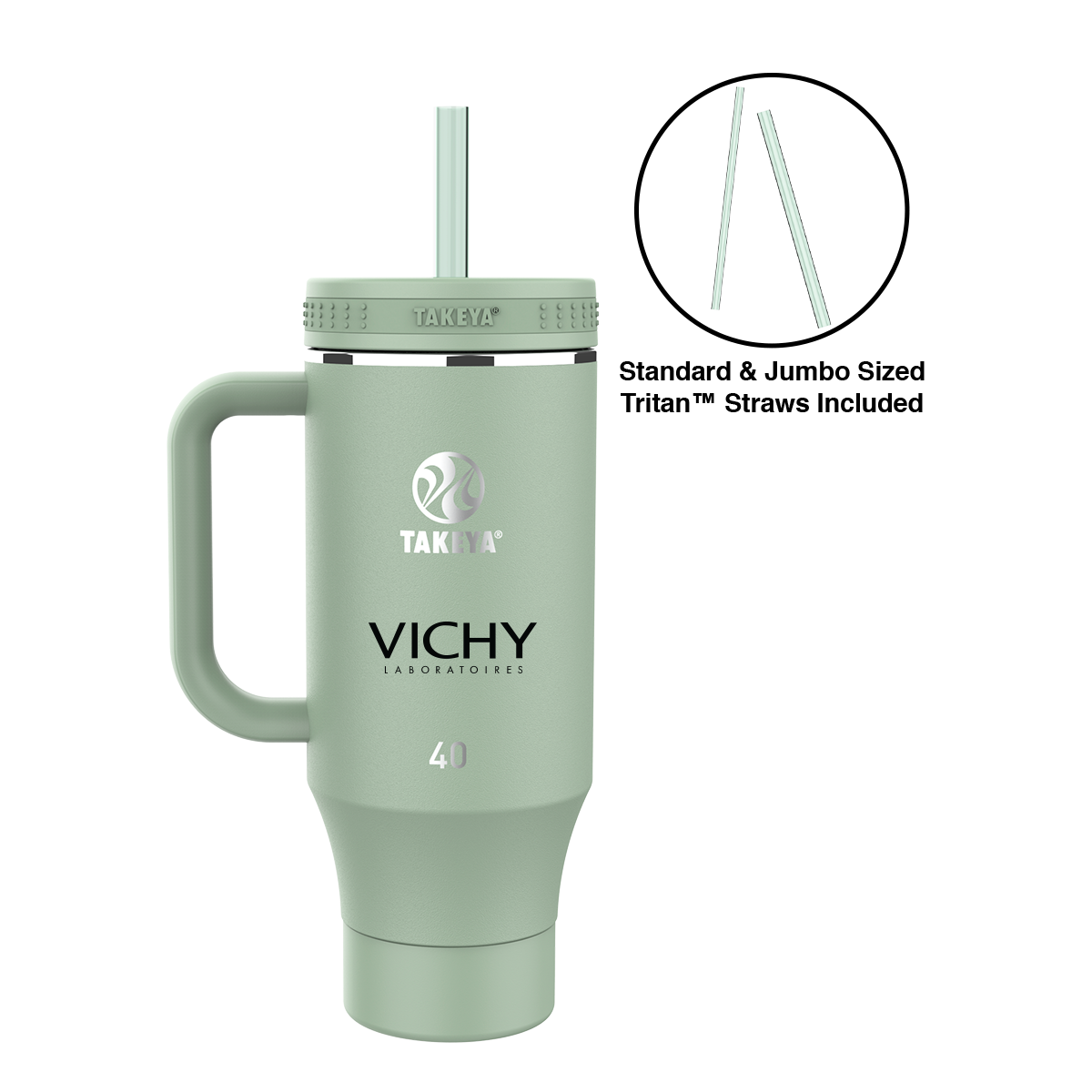 Takeya® 40 oz. Straw Tumbler with Handle 16