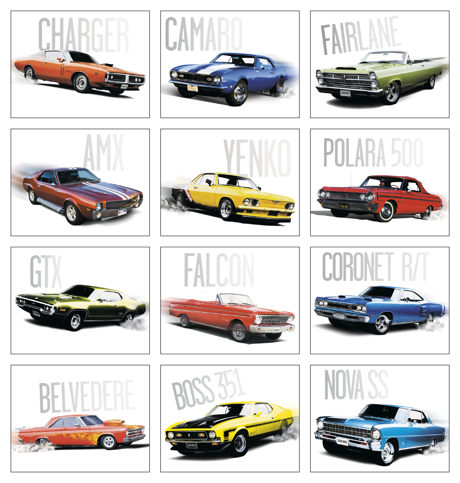 Triumph® Calendars Classic Muscle Cars Calendar 34