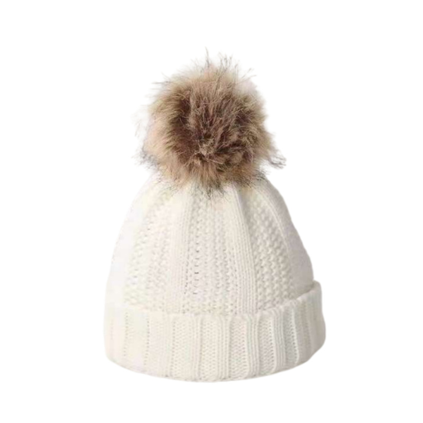 Winter Pom Knitted Beanie Hat 3