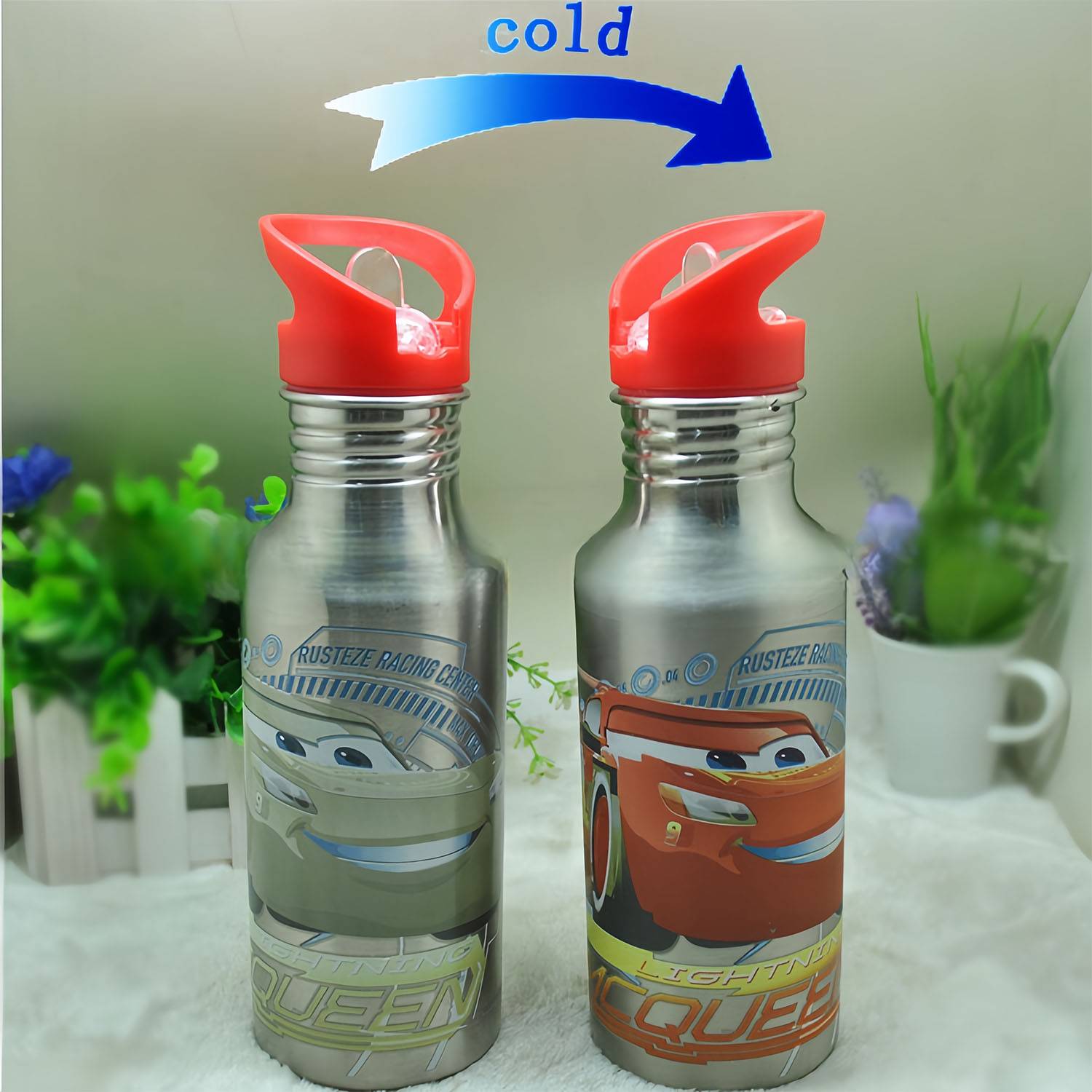 17.5oz Stainless Steel Cool Color Changing Bottle 5
