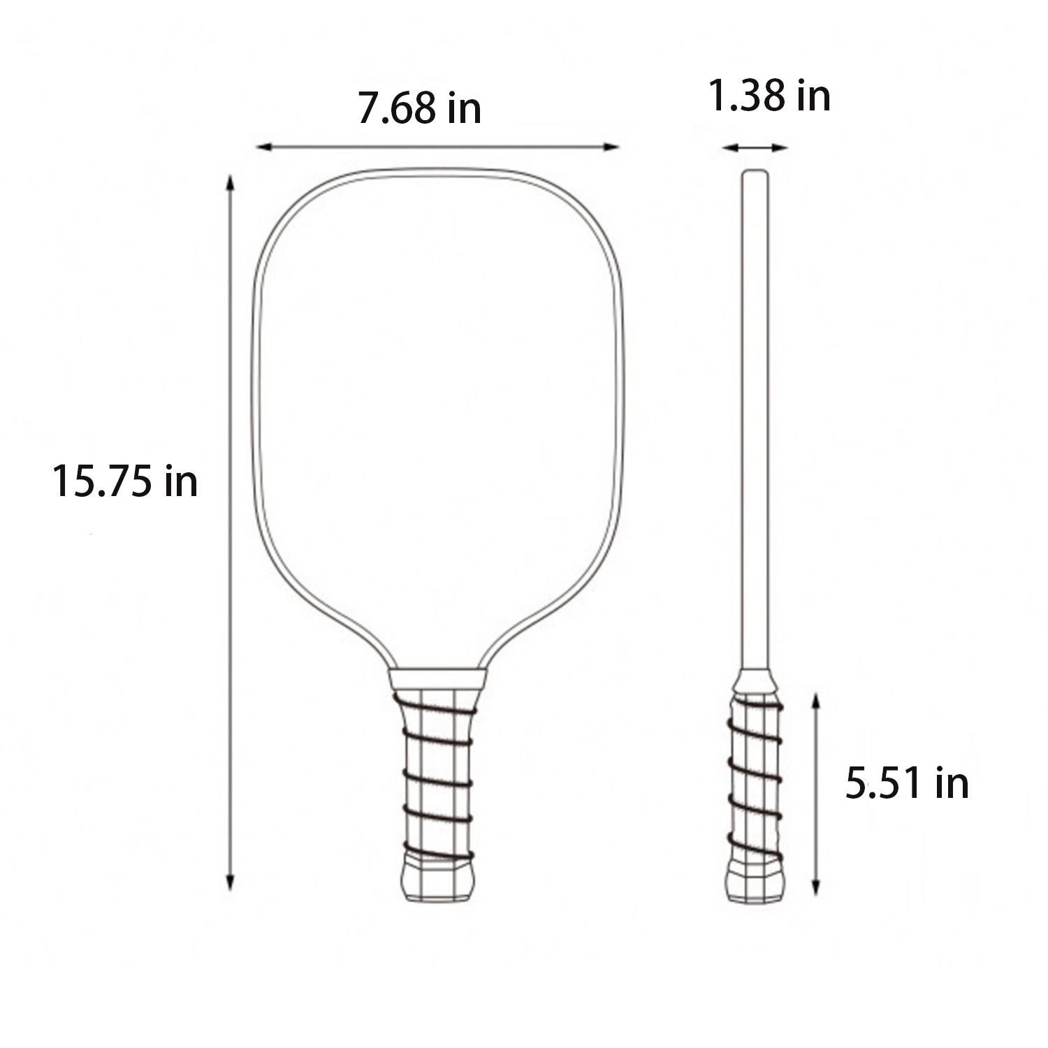 Single Pickleball Paddle 1