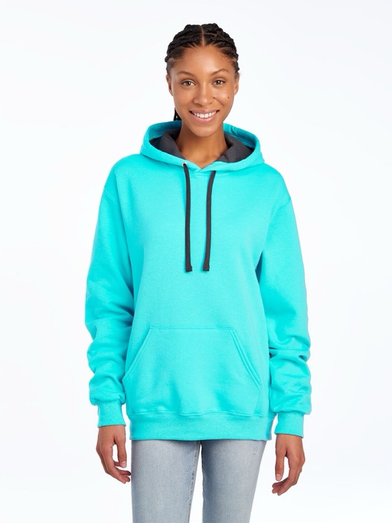 FRUIT OF THE LOOM Sofspun™ Unisex Hooded Sweatshirt, custom hoodie or sweatshirt with logo imprint 10