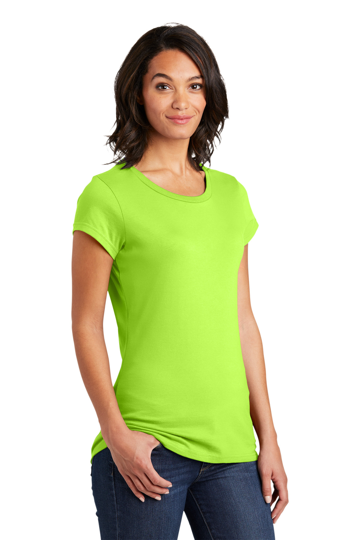 District Women's Fitted Very Important Tee . DT6001 110
