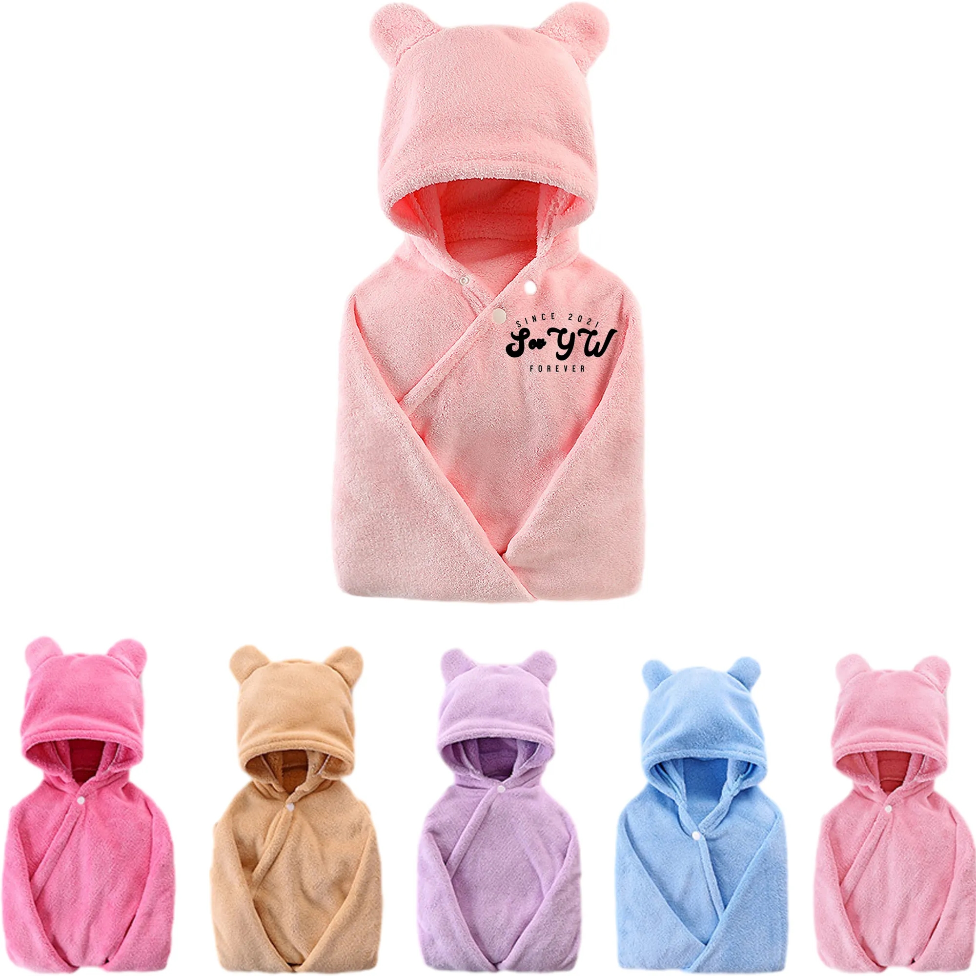 Hooded baby bath towel with a soft fit MOQ 100 3
