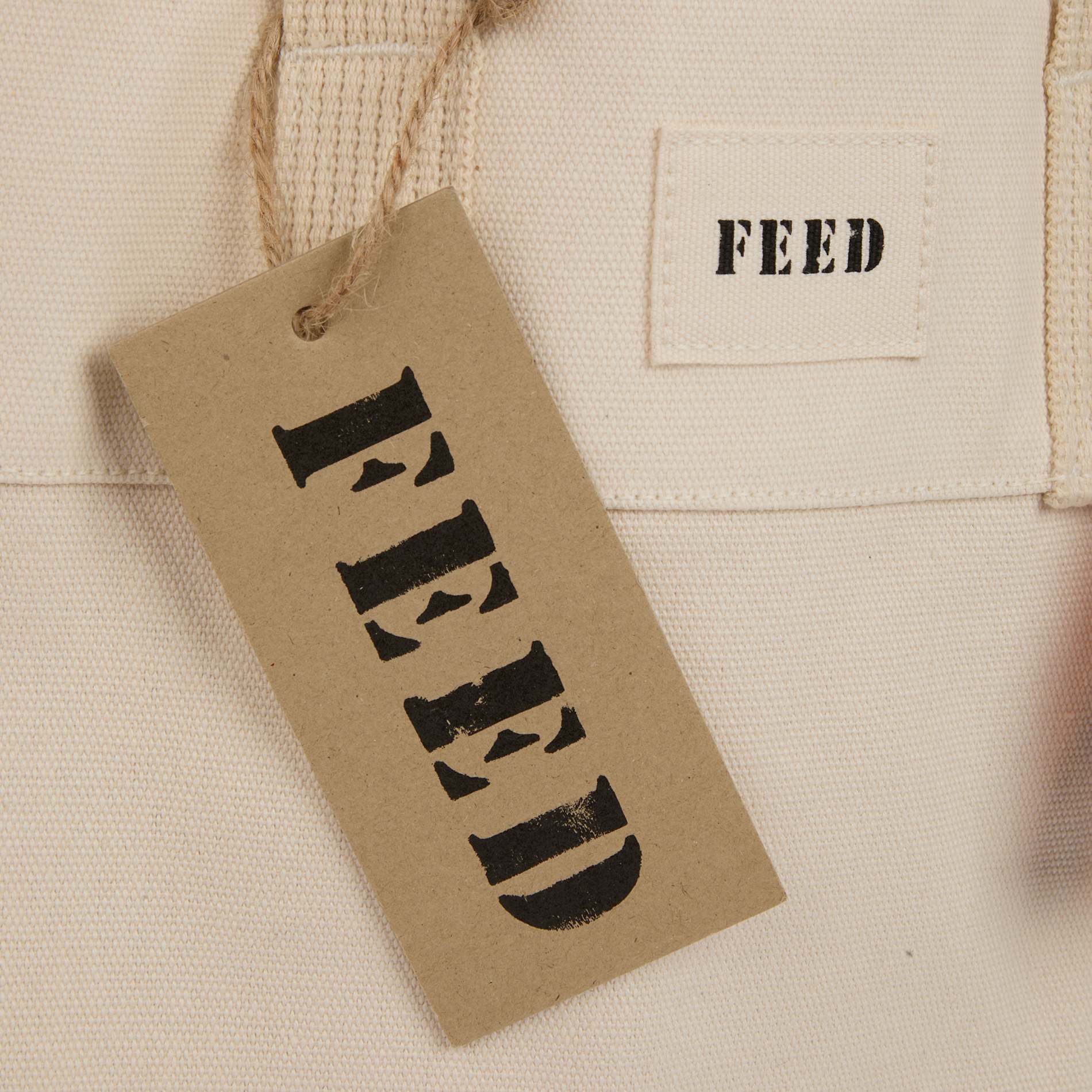 FEED Organic Cotton Market Tote, custom tote bag with logo imprint 20