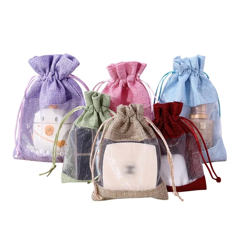Linen Burlap Organza Bag 3