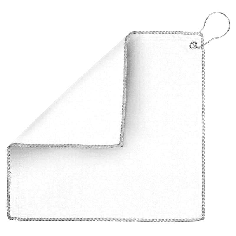 12x12 Recycled Golf Towel with Carabiner 13