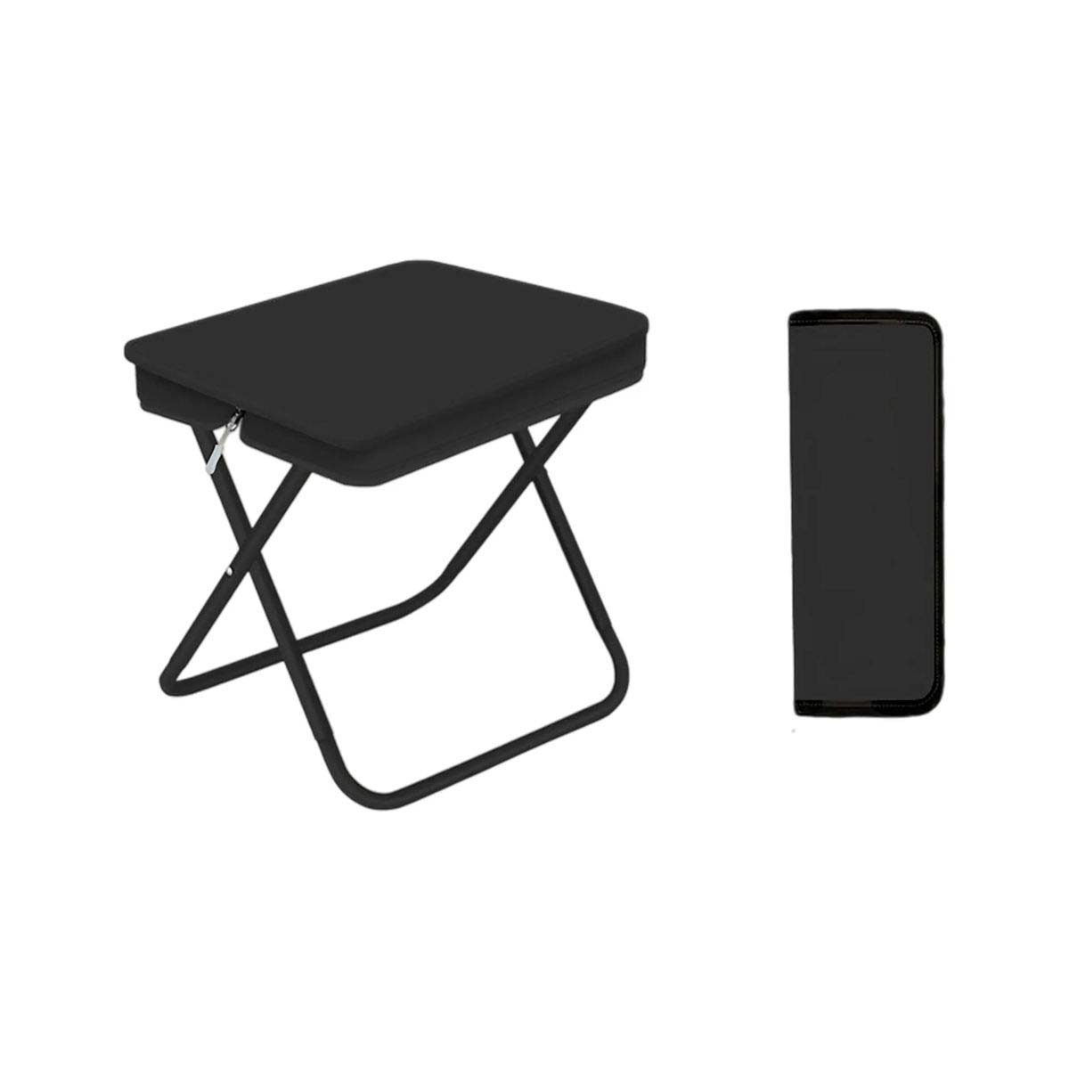 Portable Metal Frame Stool with Oxford Fabric Seat 4