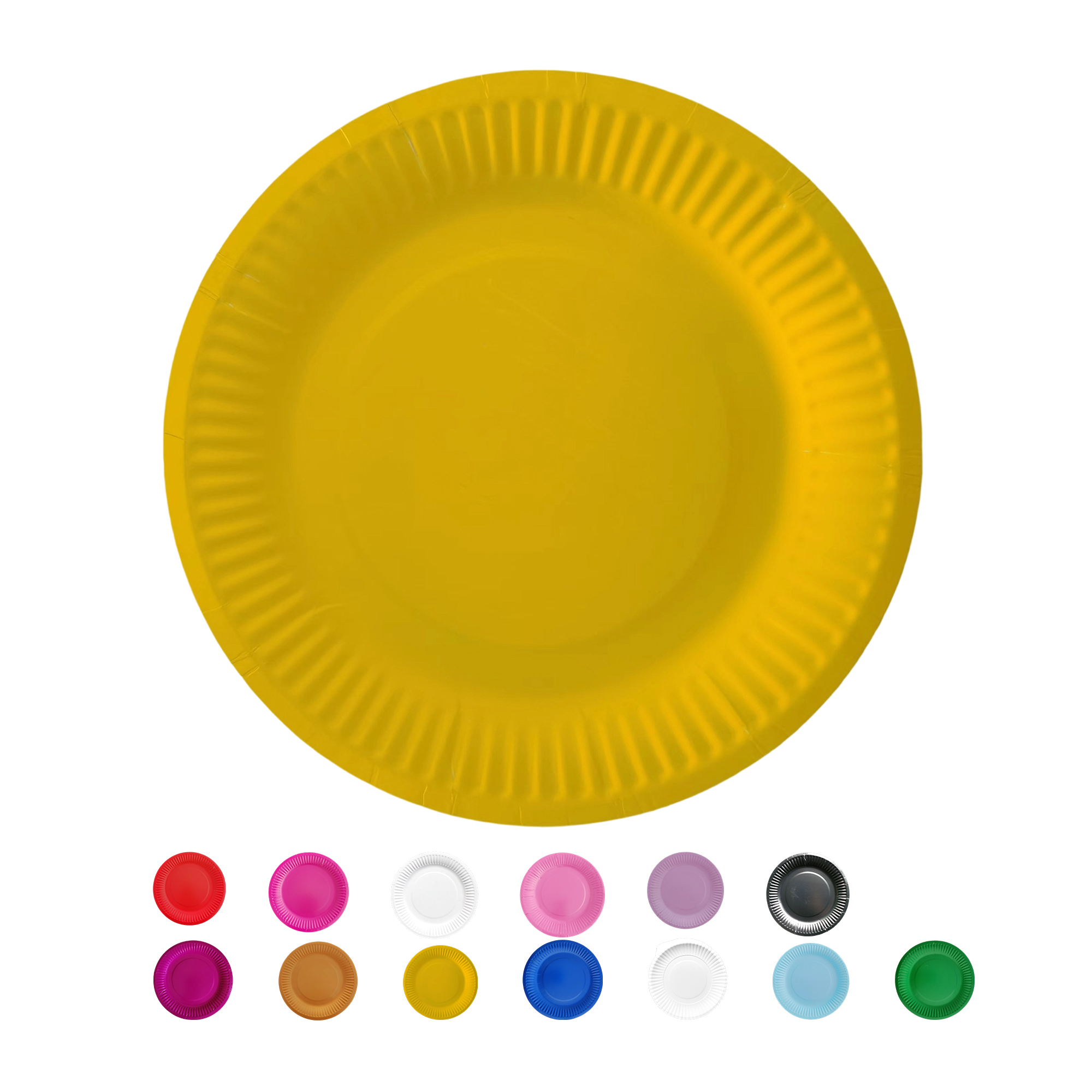 Nine Inch Party Paper Plate Food Safe Disposable 13
