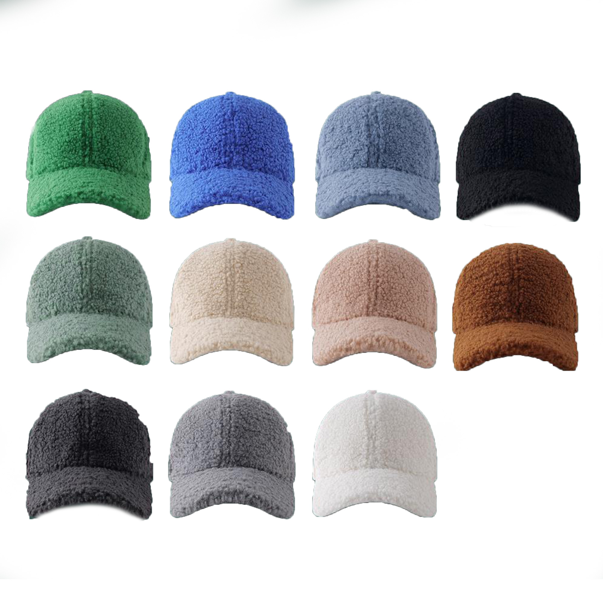 Autumn Winter Lamb Hair Baseball Hat 2