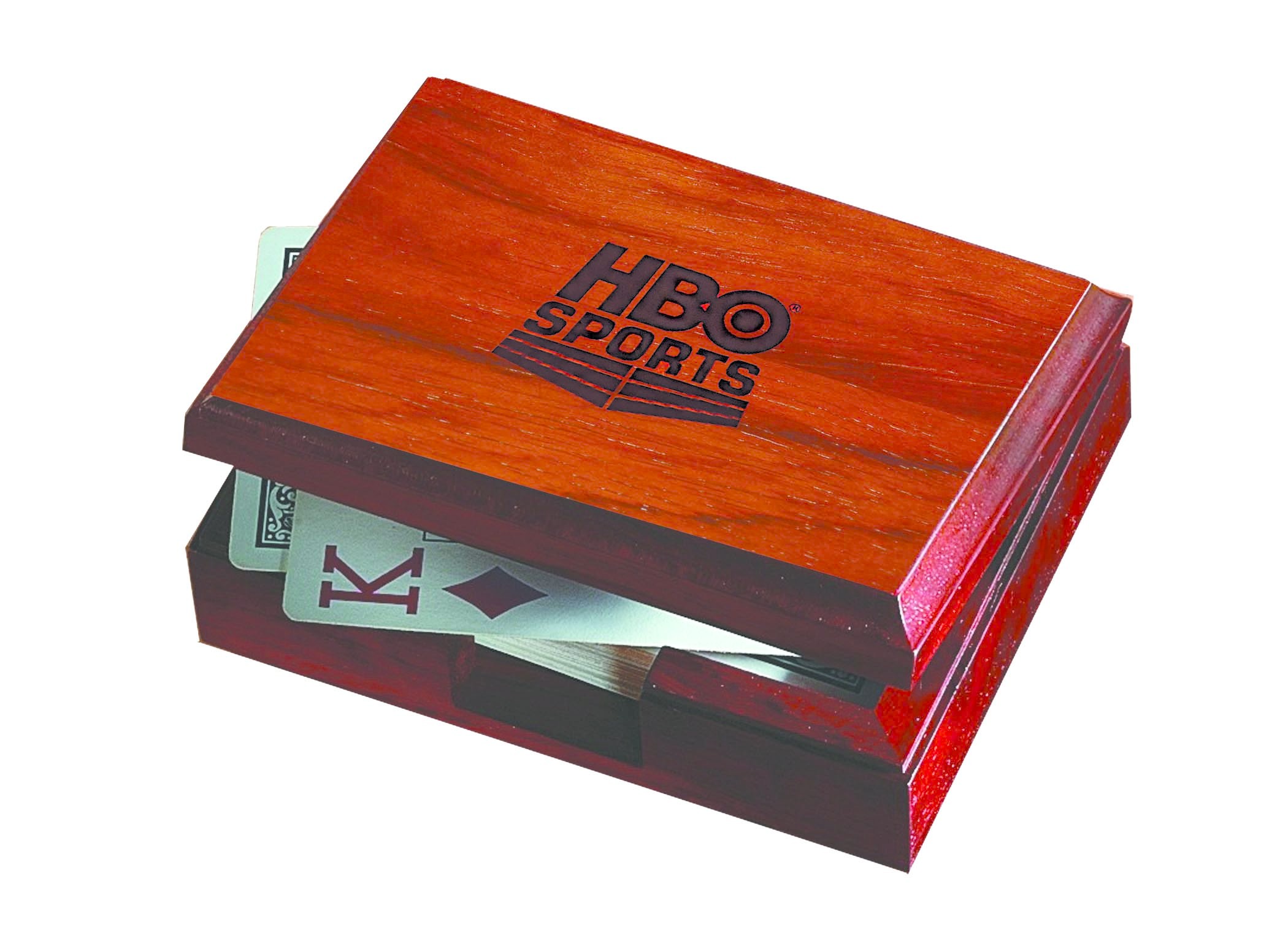 Solid Wood Single Deck Playing Card Box