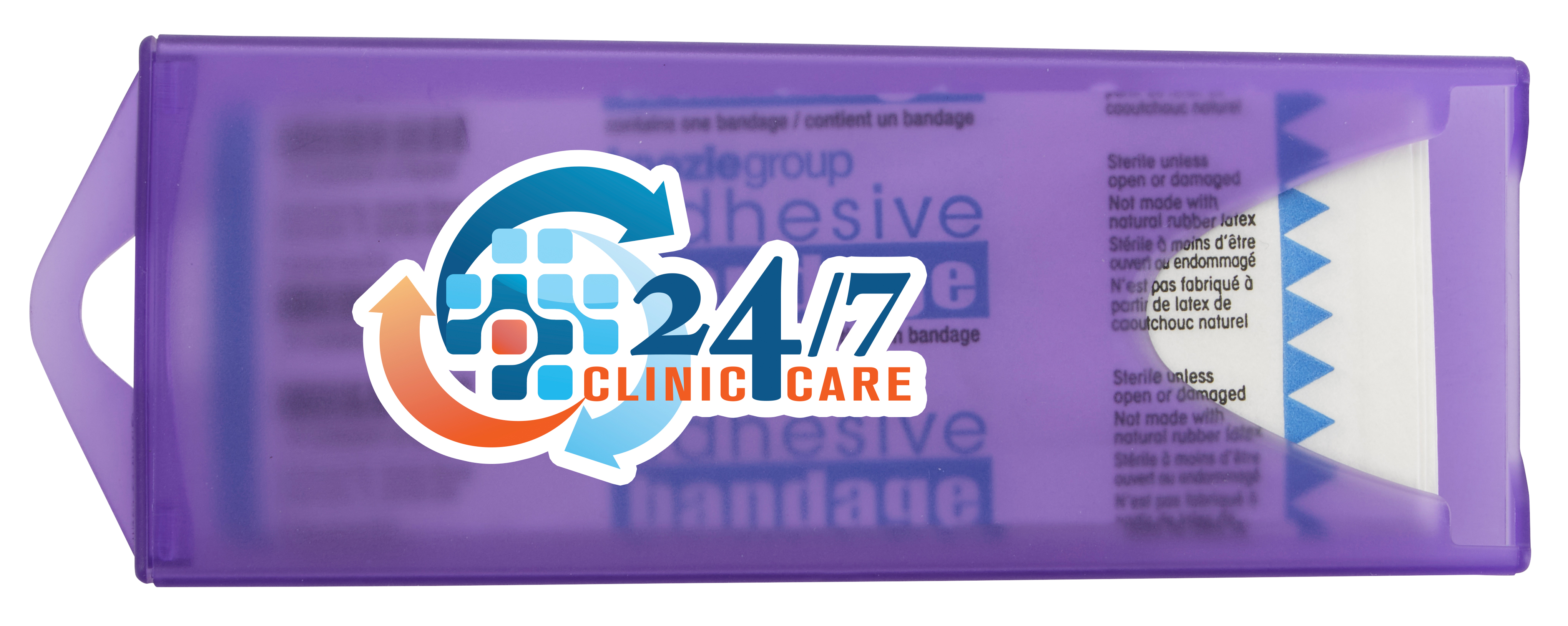 Good Value™ Original Colored Bandage Dispenser with Clear Bandages 6