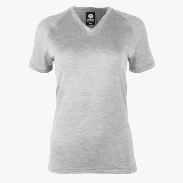 #L128 / Imperial Space Dye Women's V-Neck Tee 2