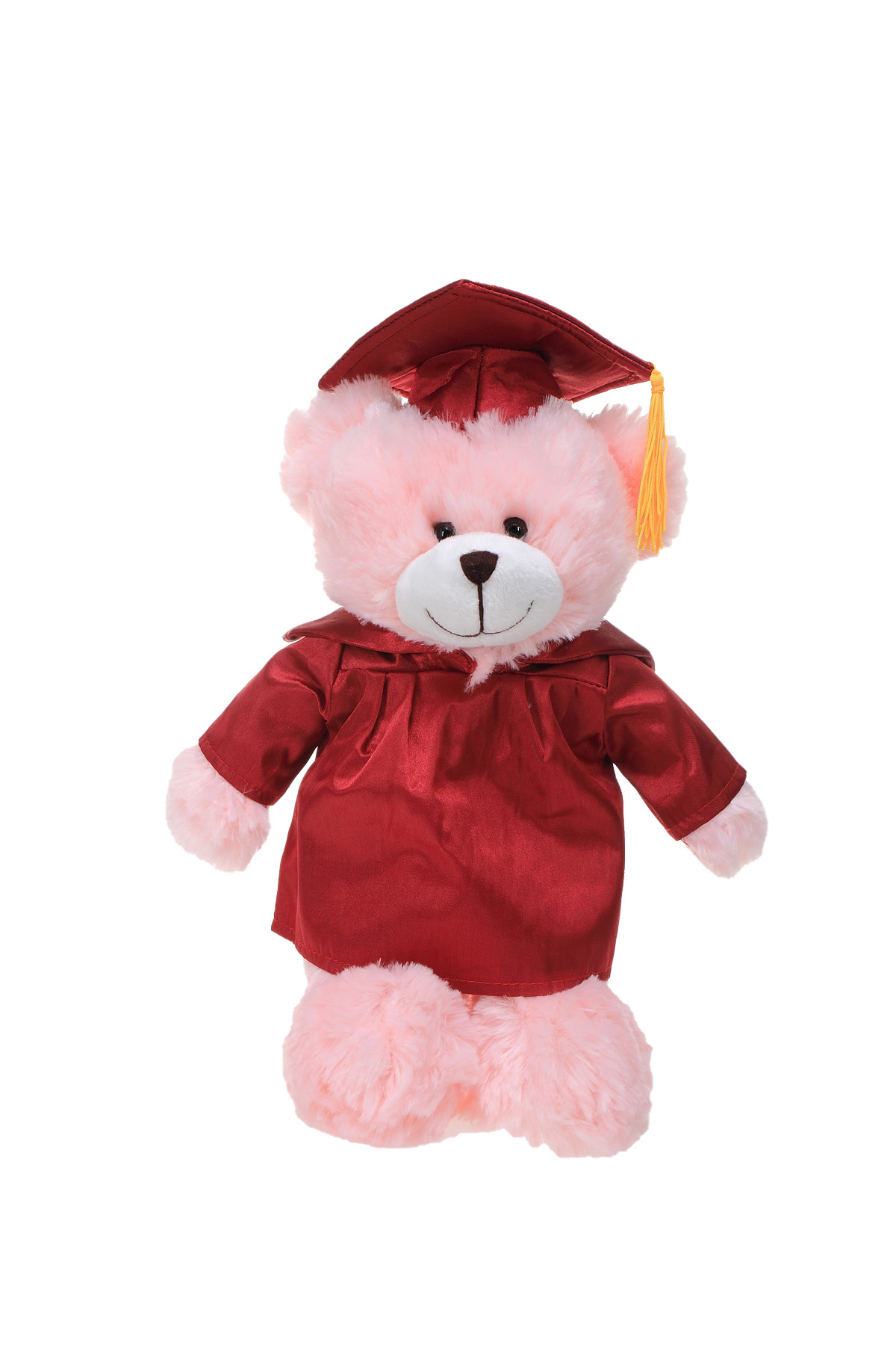 Soft Plush Pink Bear in Graduation Cap & Gown Stuffed Animal 4