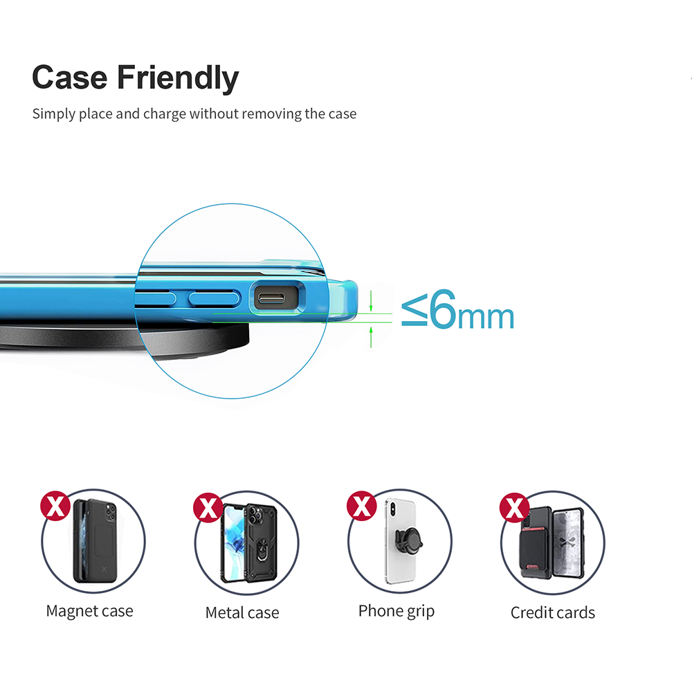 Walnut Street Light-up 15W Qi Wireless Charger 6
