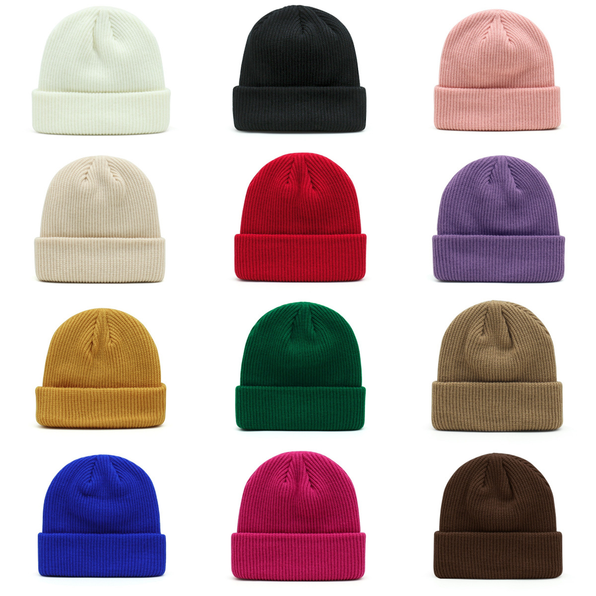 Knitted Acrylic Beanie Hat 3