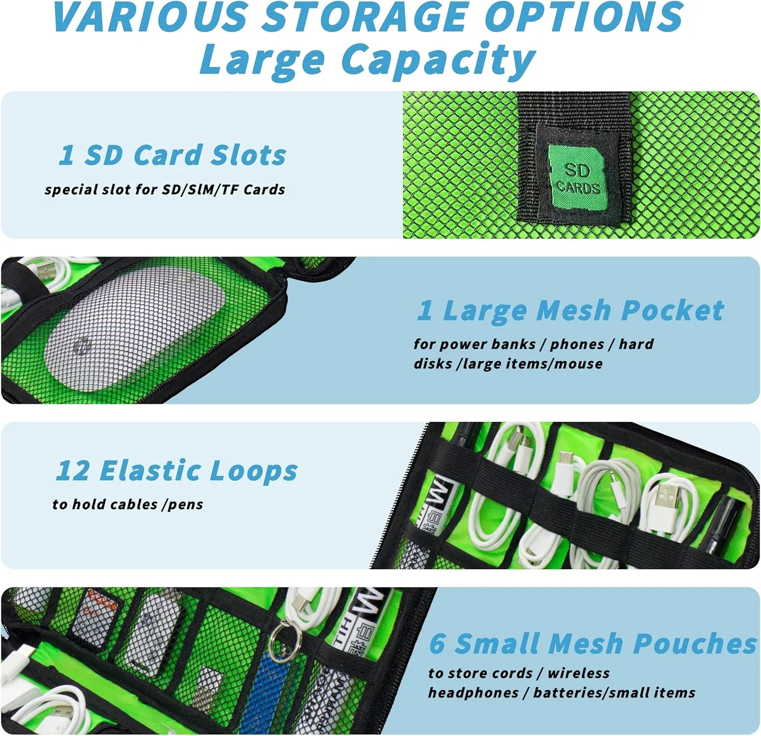 Portable Travel Cable Organizer 3
