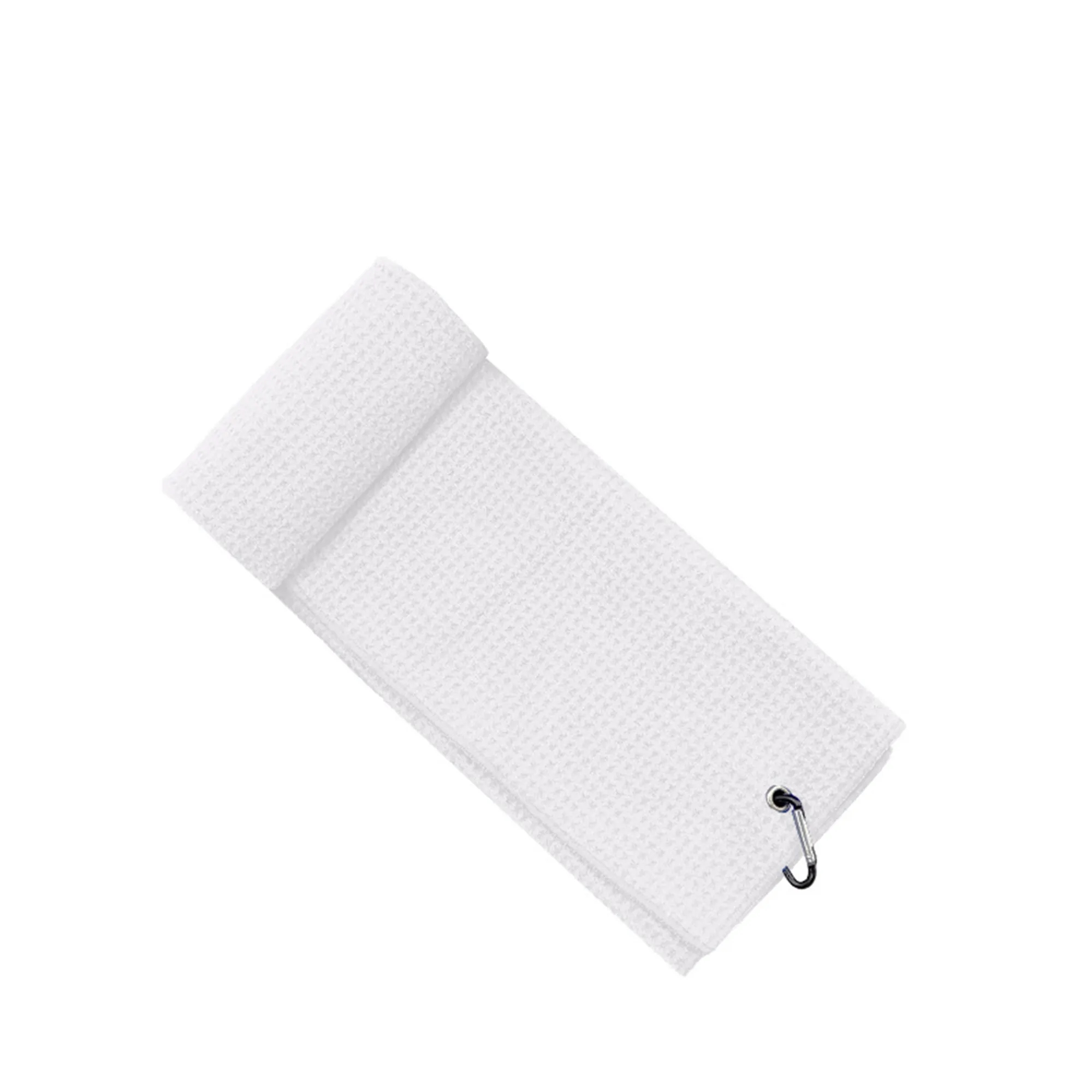 Tri-fold Microfiber Waffle Golf Towel 2