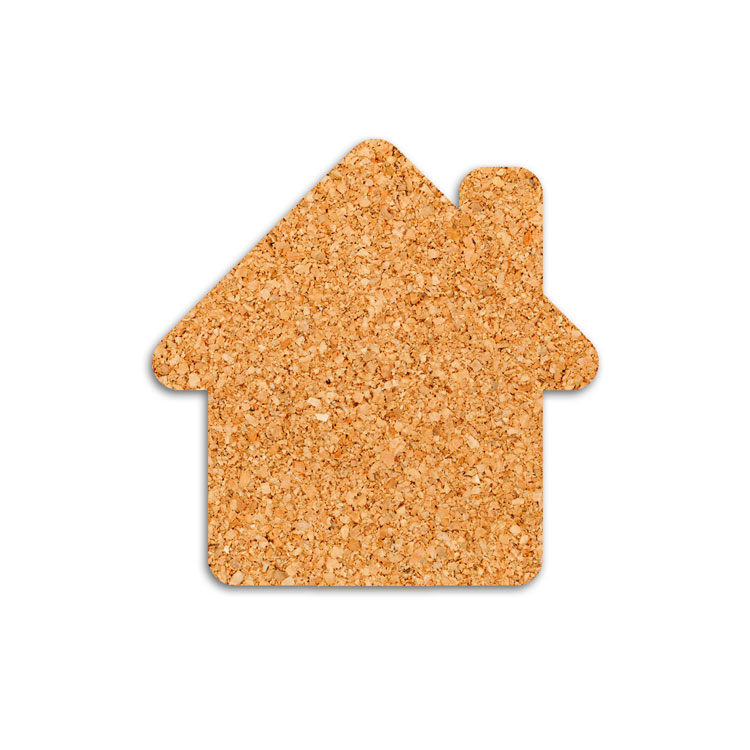 1/8" Cork Coaster House Shape