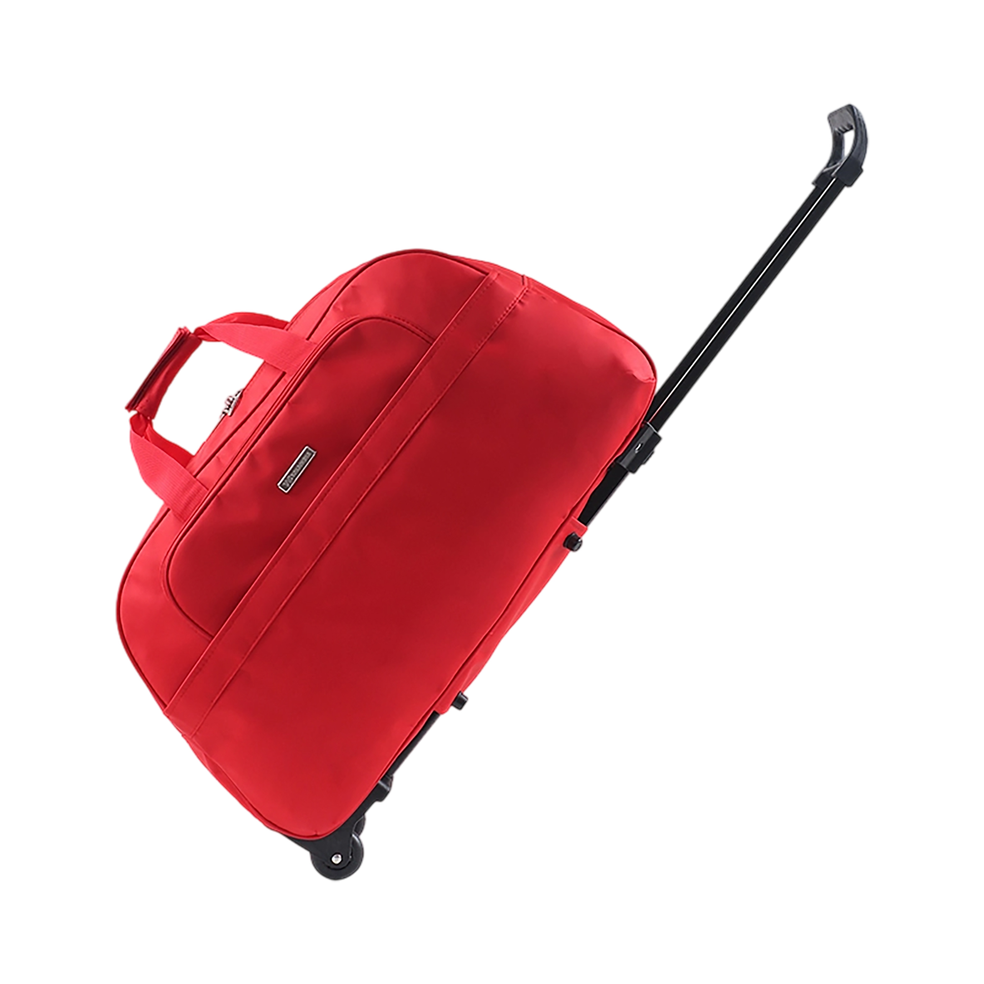 Nylon Wheeled Duffel Travel Bag With Retractable Handle 22.5" 4