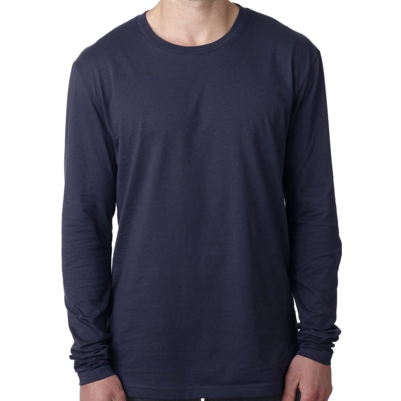 Next Level Mens Cotton Long-Sleeve Crew 6