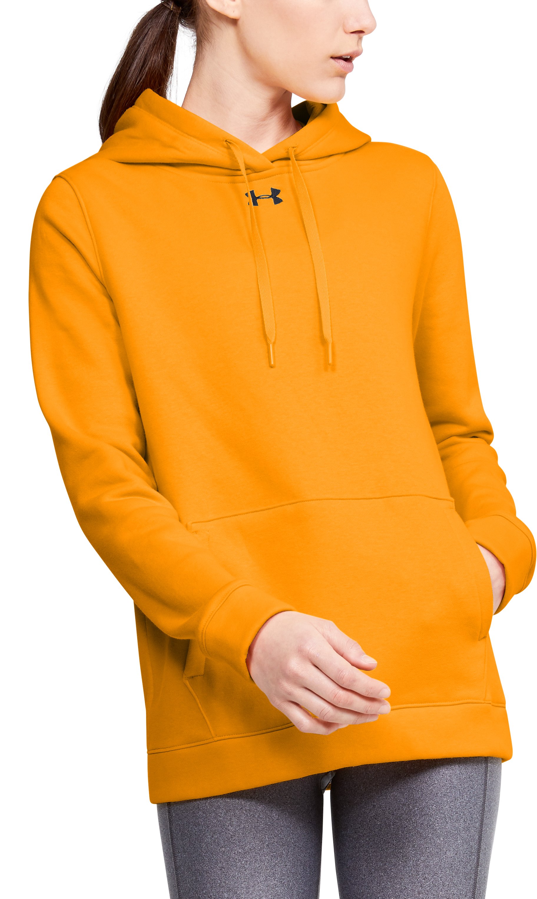 UA Hustle Fleece Women's Hoodie, custom hoodie or sweatshirt with logo imprint 13