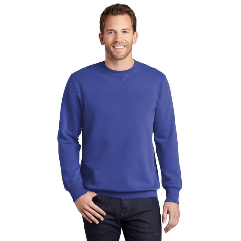 Port & Company Beach Wash Garment-Dyed Crewneck Sweatshirt, custom hoodie or sweatshirt with logo imprint 62