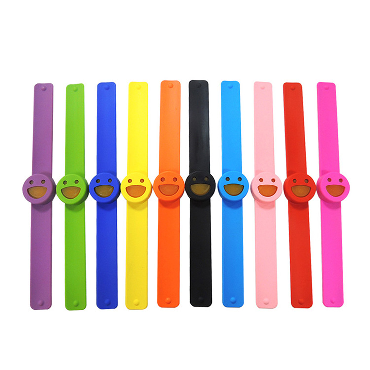 Children silicone mosquito repellent bracelet clap ring 1