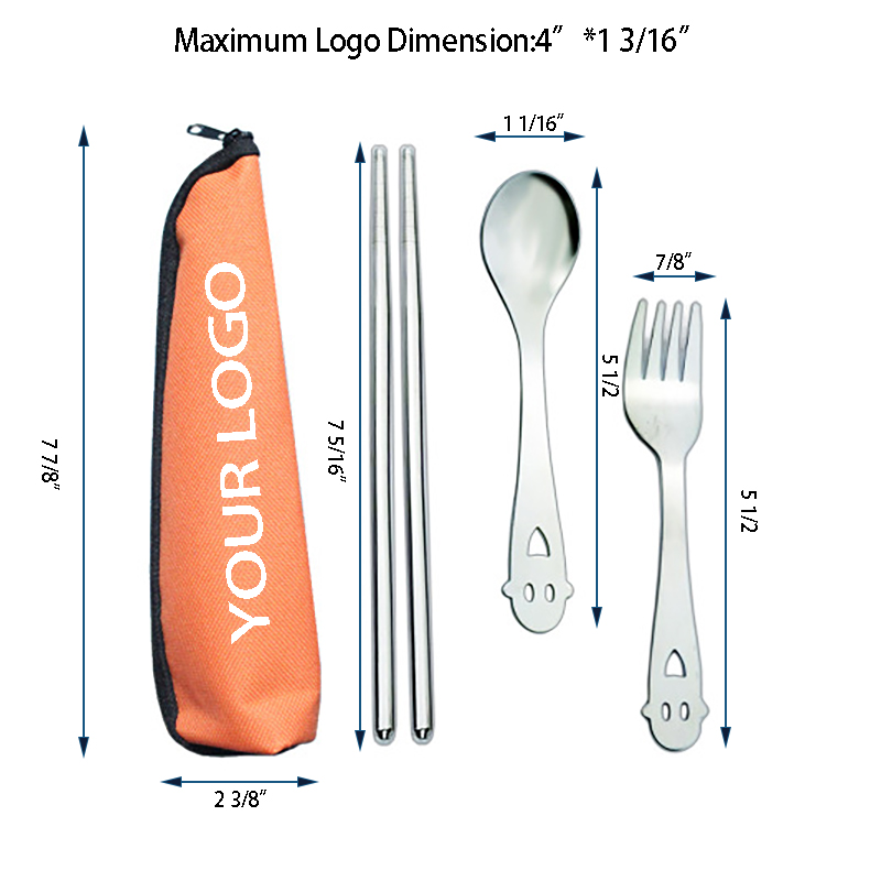 3 in 1 Stainless Steel Smiling Face Cutlery 3