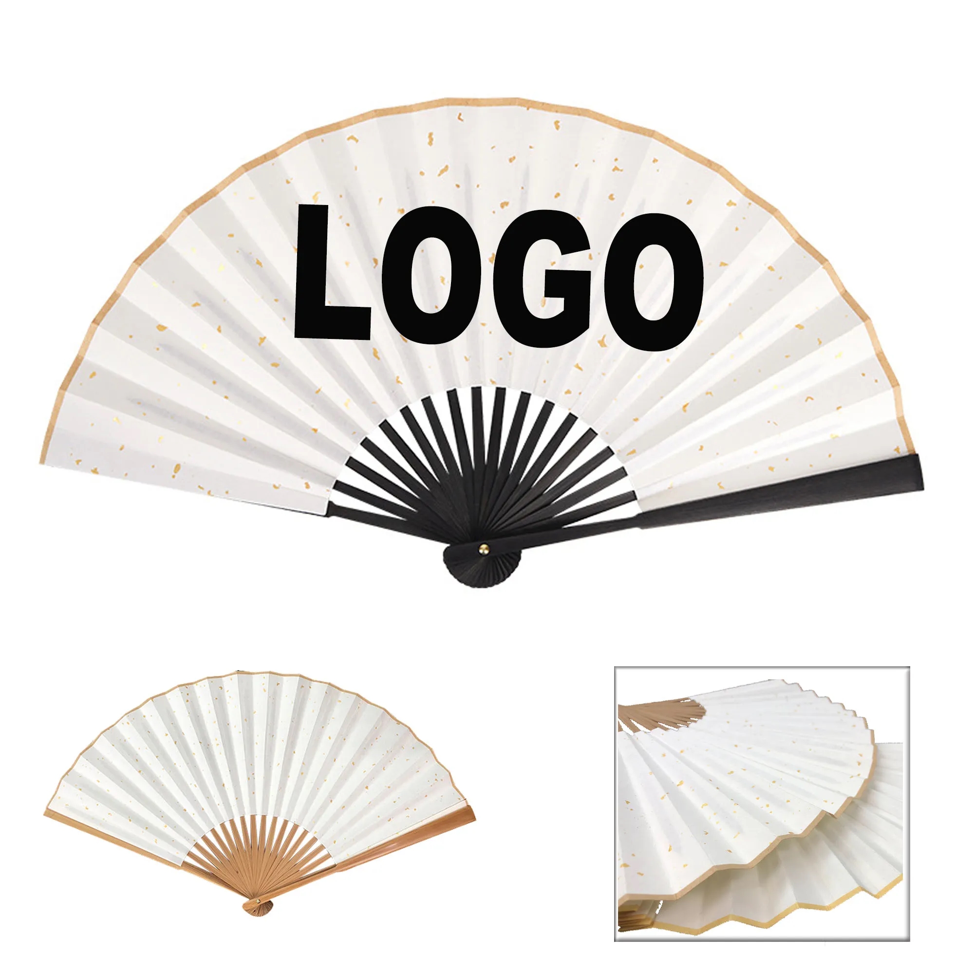 Disposable Paper Bamboo Fan 4
