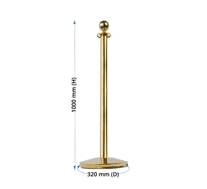 Crowd Control Stanchions With Velvet Rope (1.04ft x 3.28ft) 6
