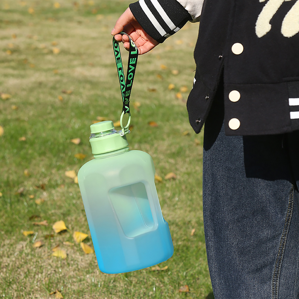 2.2L Large Frosted Sports Water Bottle 5