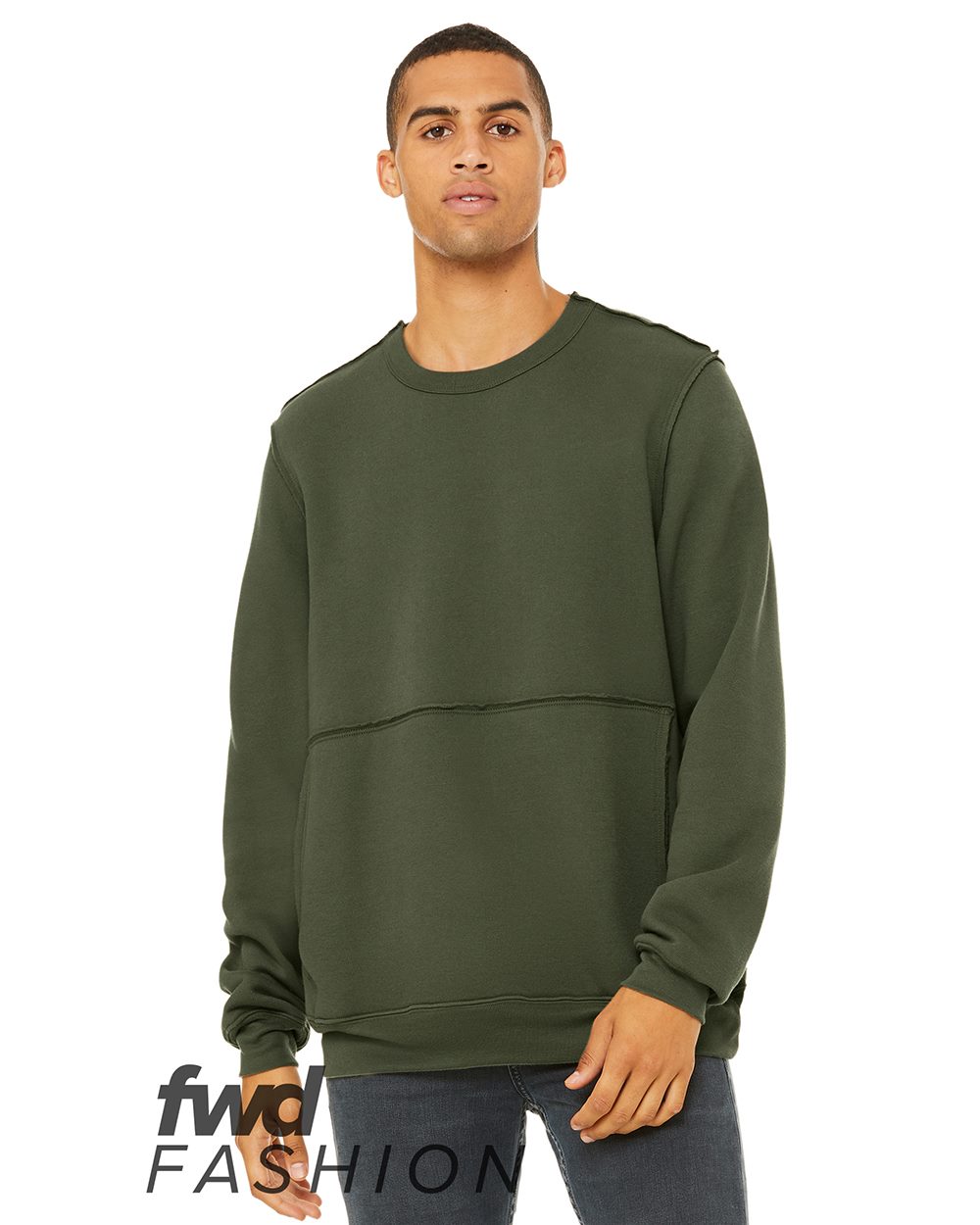 FWD Fashion Raw Seam Crewneck Sweatshirt - 3743 16