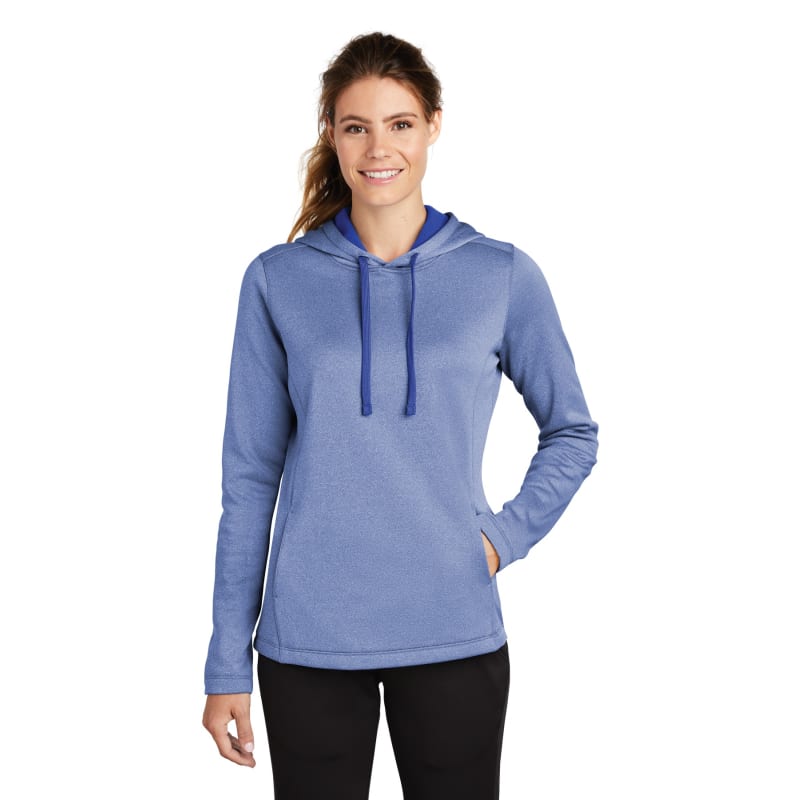 Sport-Tek Women's PosiCharge Sport-Wick Heather Fleece Hooded Pullover., custom hoodie or sweatshirt with logo imprint 11