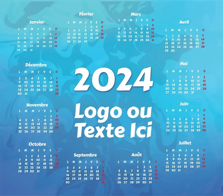 Light Blue Calendar Mouse Pad 6