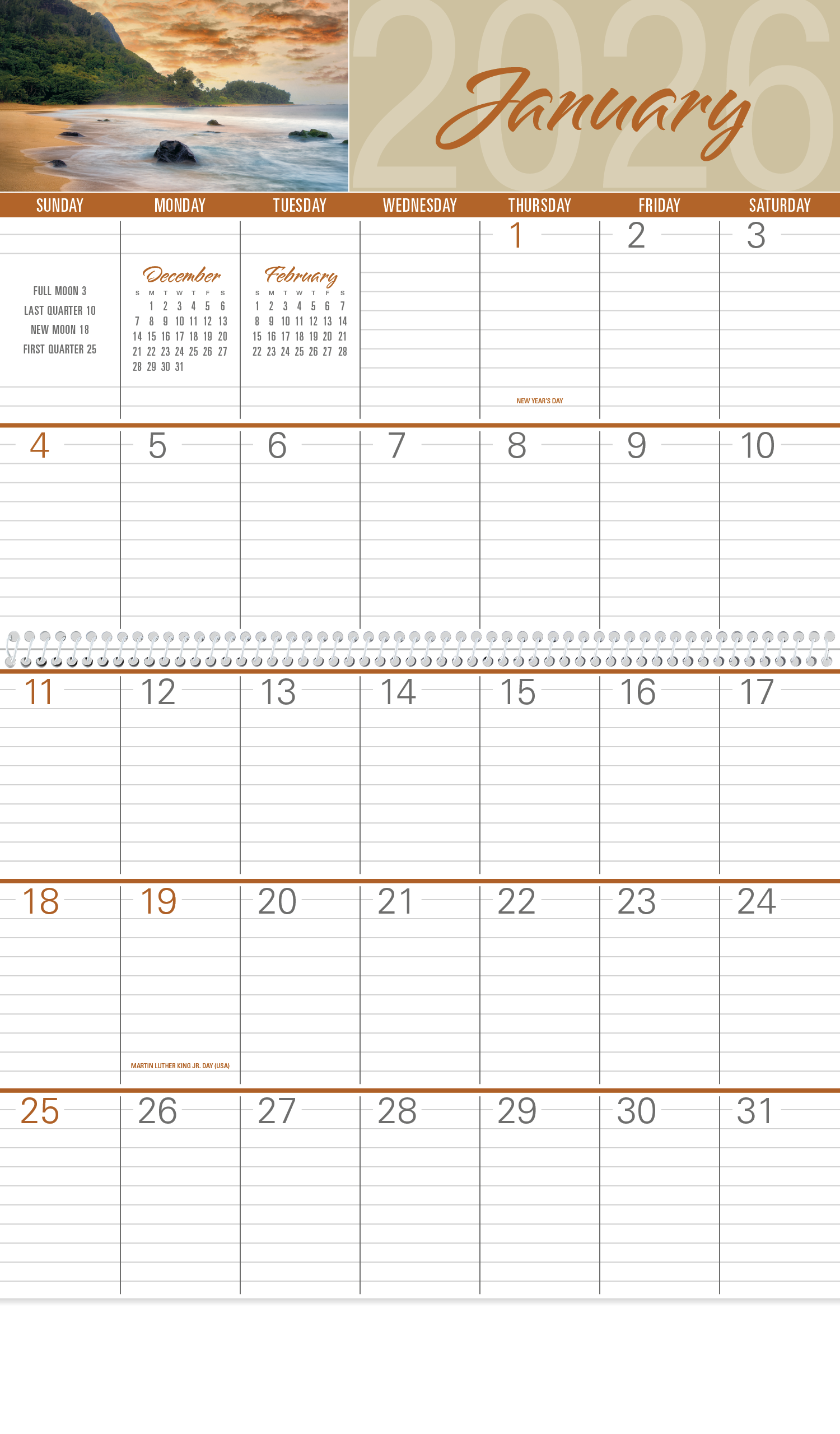 Triumph® Calendars Scenes of America Big Block Memo Calendar 39