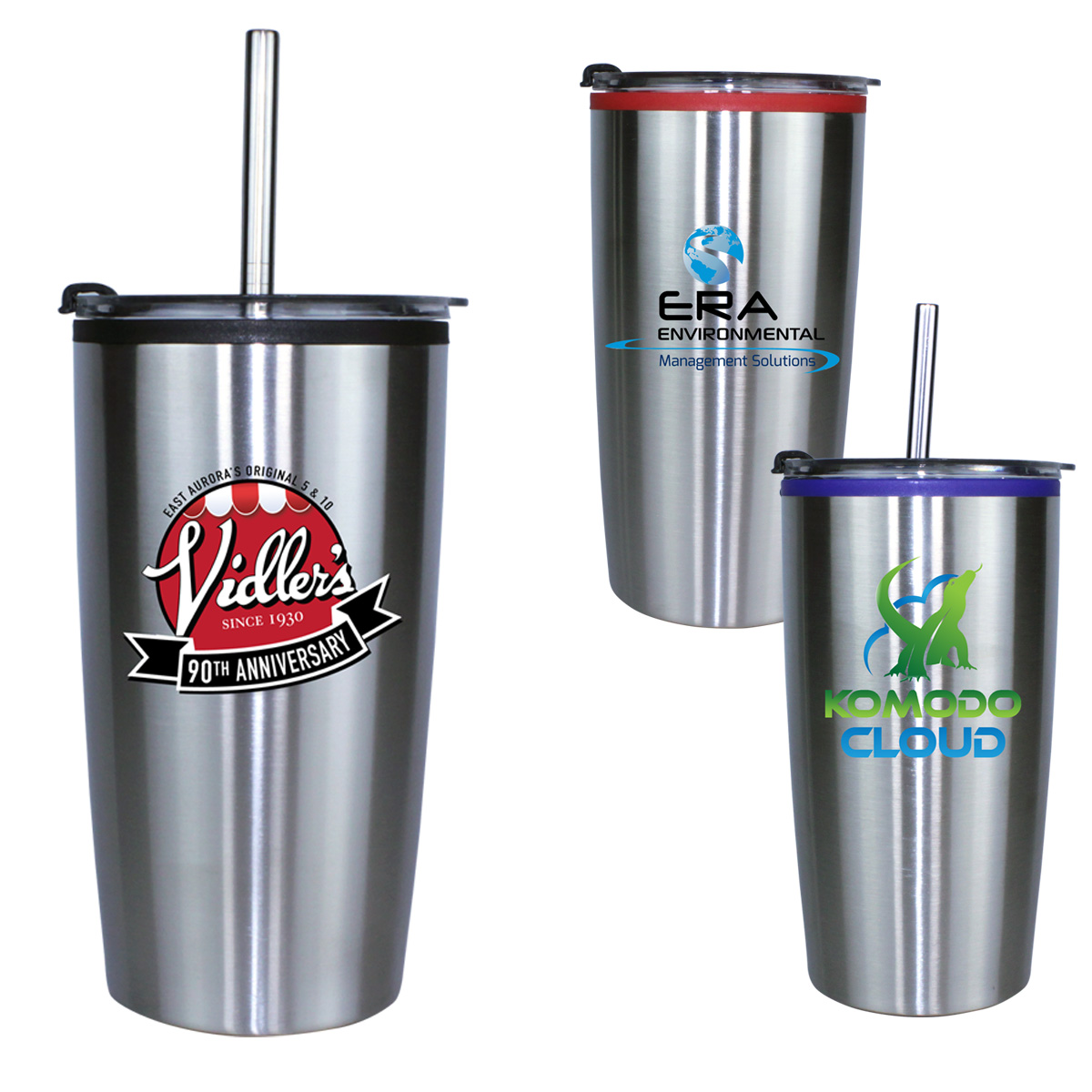 20 oz. Niagara Tumbler with Stainless Straw/Flip Top Lid 13