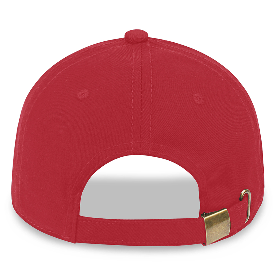 Stock Solid Color Cotton 6-Panel Baseball Cap w/ Metal Tuck 15