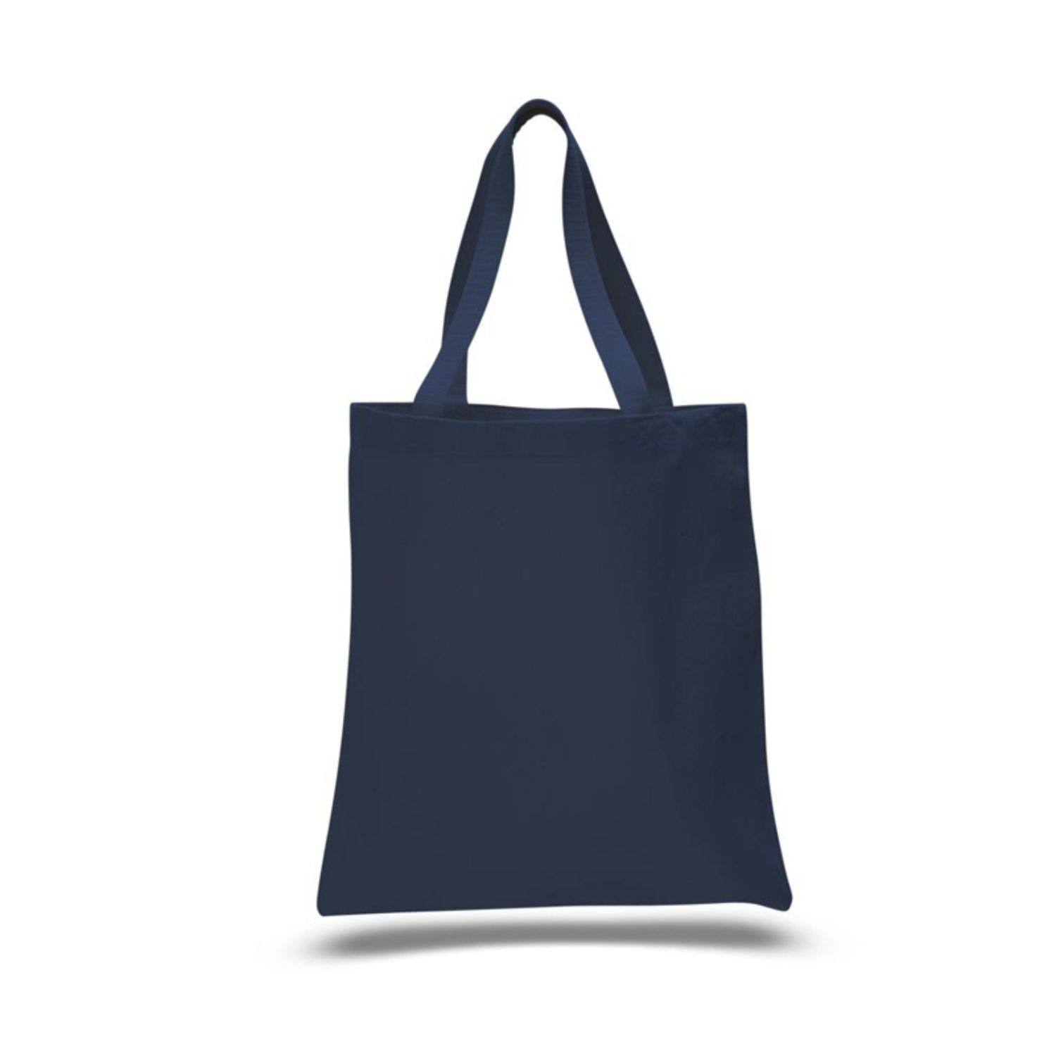 12 oz. Heavy Cotton Canvas Tour Tote Bag w/ Bottom Gusset USA Decorated (15" x 16") 1