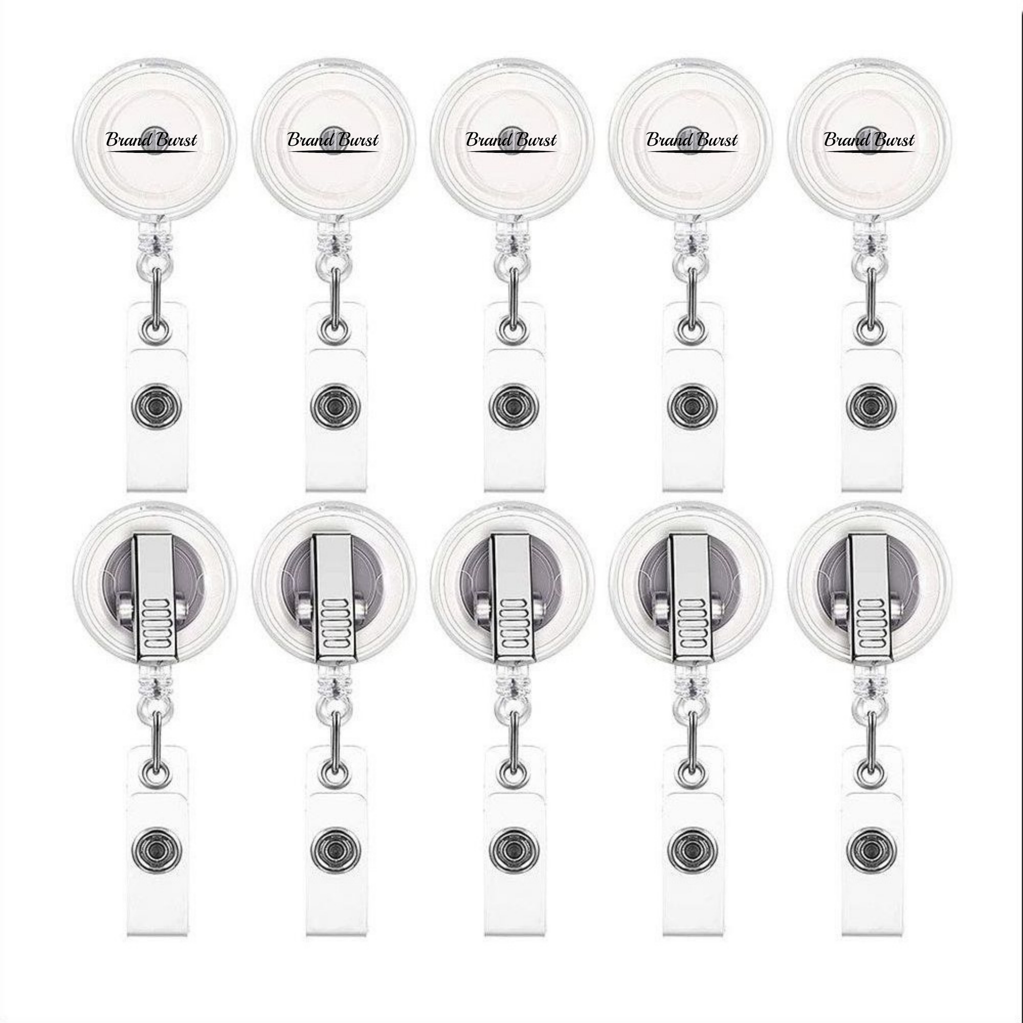 Clear Retractable Badge Reel
