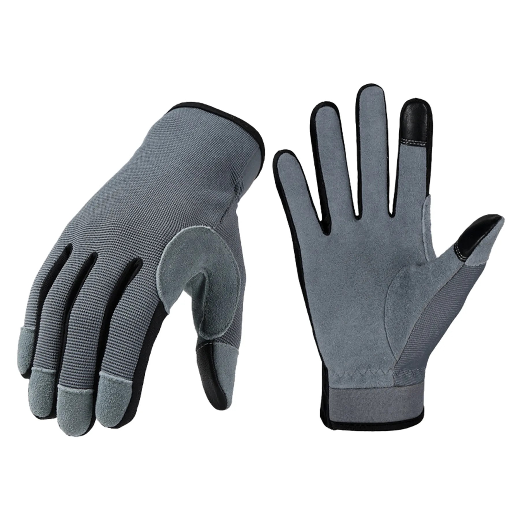 Touchscreen Leather Gardening Gloves 2