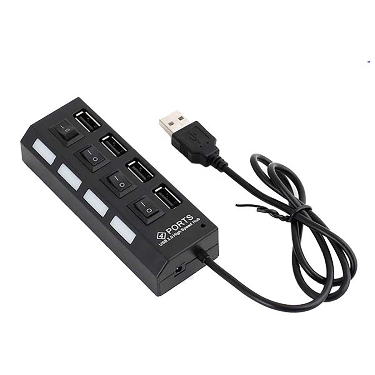 4-Port USB 2.0 Hub with Individual LED Power Switches 1